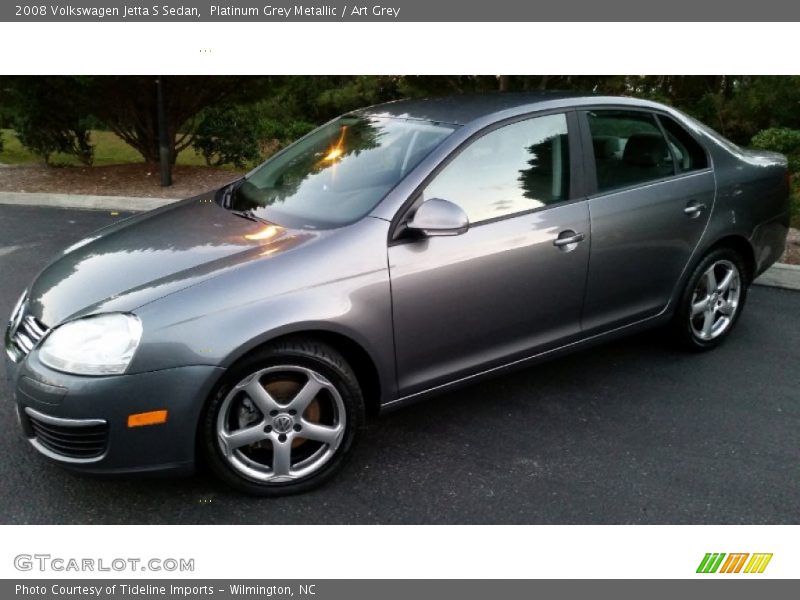 Platinum Grey Metallic / Art Grey 2008 Volkswagen Jetta S Sedan