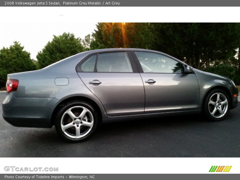 Platinum Grey Metallic / Art Grey 2008 Volkswagen Jetta S Sedan