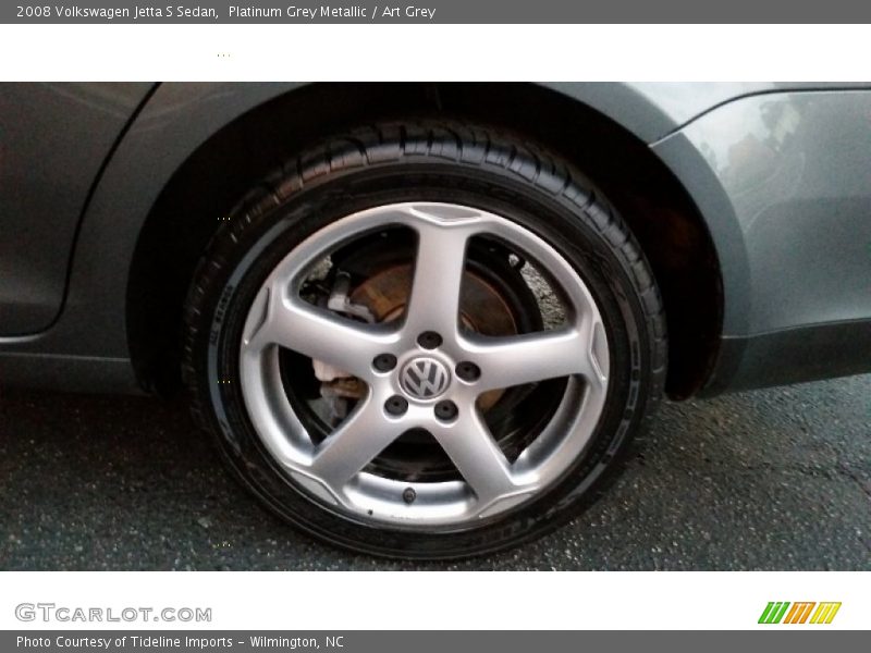 Platinum Grey Metallic / Art Grey 2008 Volkswagen Jetta S Sedan