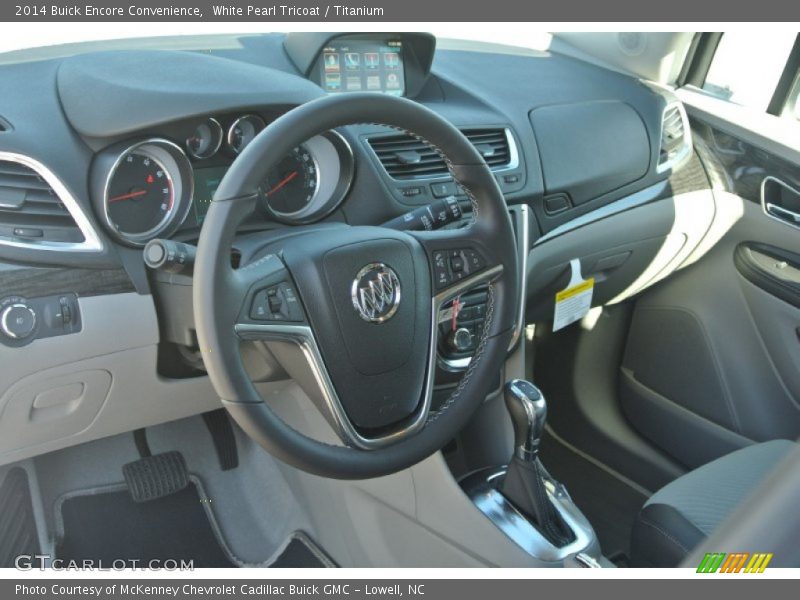 White Pearl Tricoat / Titanium 2014 Buick Encore Convenience