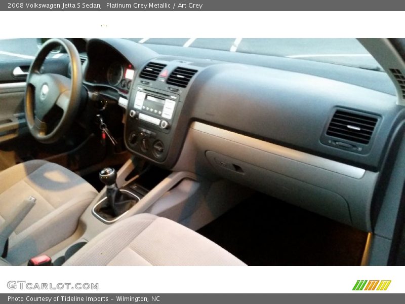 Platinum Grey Metallic / Art Grey 2008 Volkswagen Jetta S Sedan