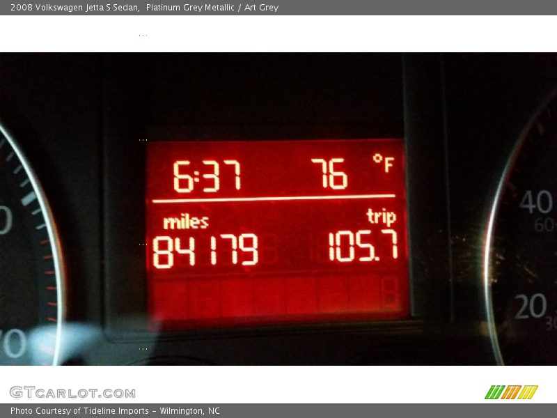 Platinum Grey Metallic / Art Grey 2008 Volkswagen Jetta S Sedan