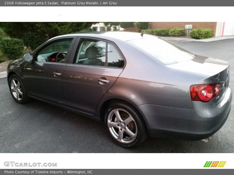 Platinum Grey Metallic / Art Grey 2008 Volkswagen Jetta S Sedan