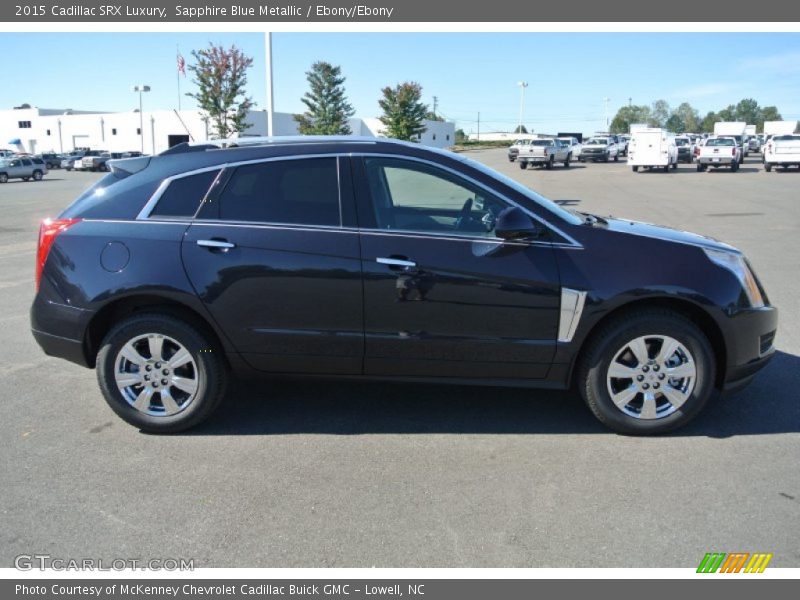Sapphire Blue Metallic / Ebony/Ebony 2015 Cadillac SRX Luxury