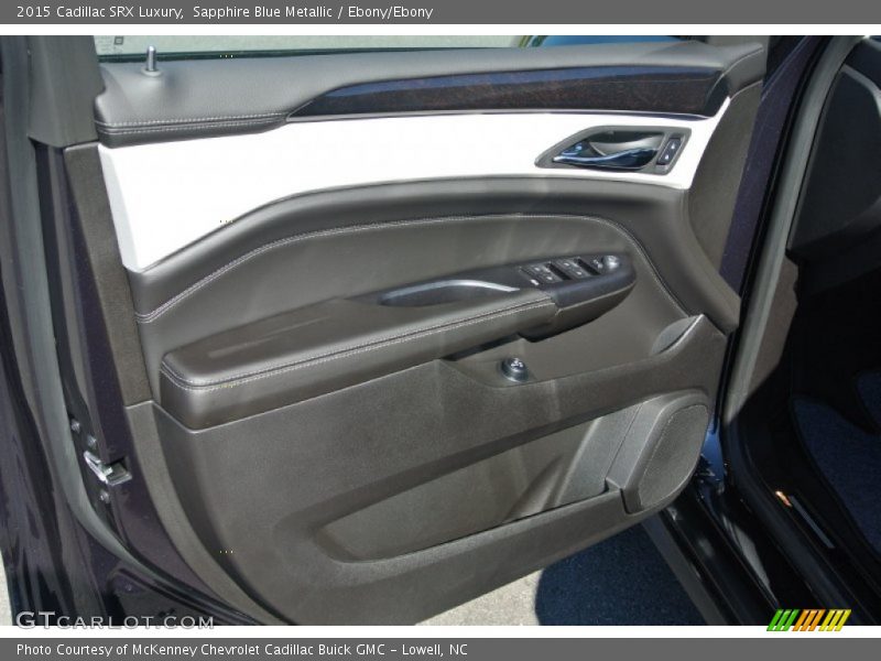 Sapphire Blue Metallic / Ebony/Ebony 2015 Cadillac SRX Luxury
