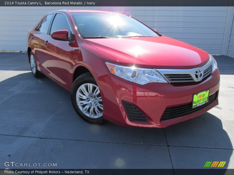 Barcelona Red Metallic / Ivory 2014 Toyota Camry L