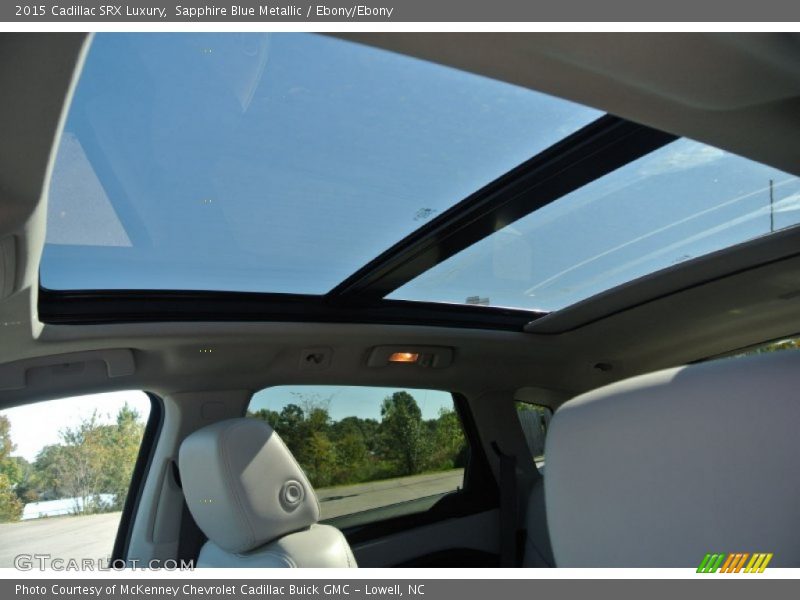 Sapphire Blue Metallic / Ebony/Ebony 2015 Cadillac SRX Luxury