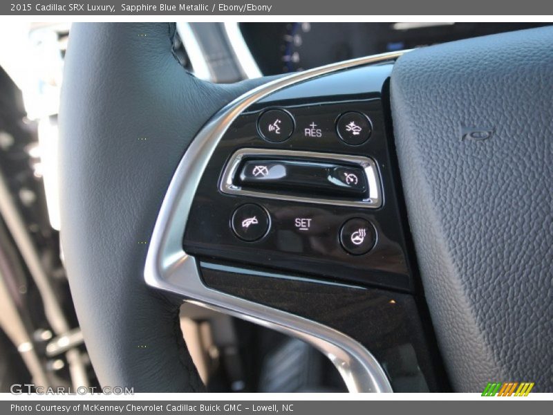 Sapphire Blue Metallic / Ebony/Ebony 2015 Cadillac SRX Luxury