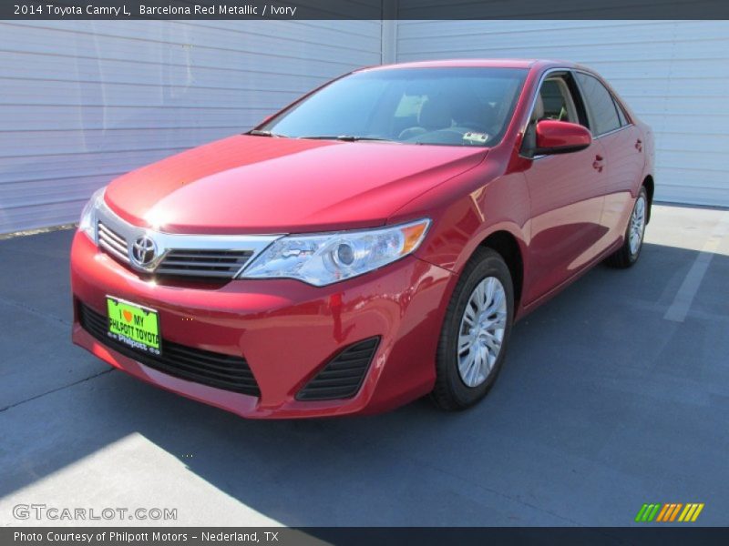 Barcelona Red Metallic / Ivory 2014 Toyota Camry L