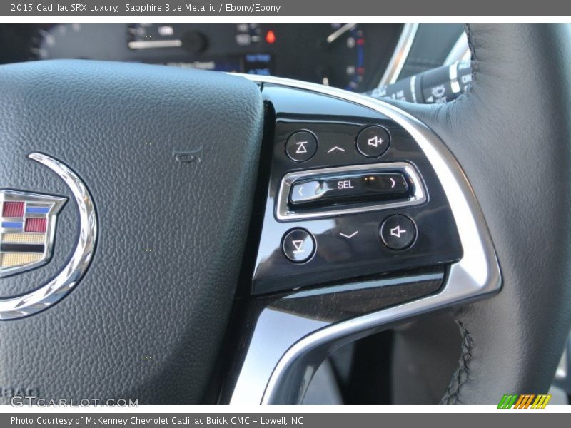 Sapphire Blue Metallic / Ebony/Ebony 2015 Cadillac SRX Luxury