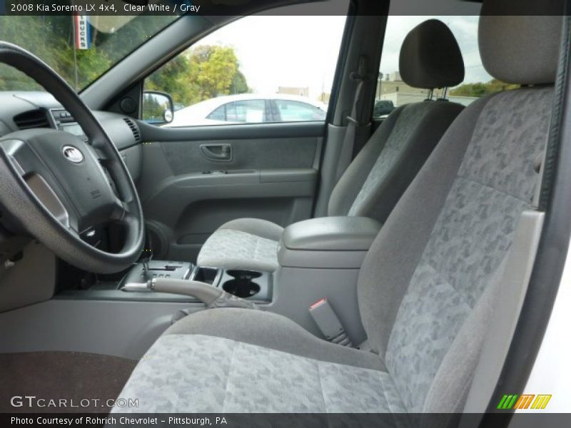 Clear White / Gray 2008 Kia Sorento LX 4x4