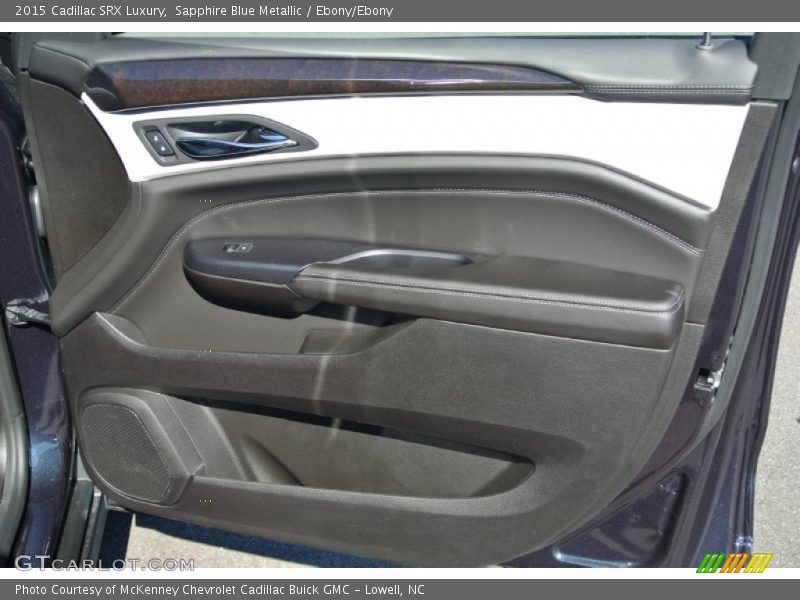 Sapphire Blue Metallic / Ebony/Ebony 2015 Cadillac SRX Luxury