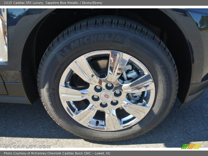 Sapphire Blue Metallic / Ebony/Ebony 2015 Cadillac SRX Luxury