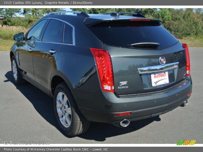 Graphite Metallic / Ebony/Ebony 2015 Cadillac SRX Luxury