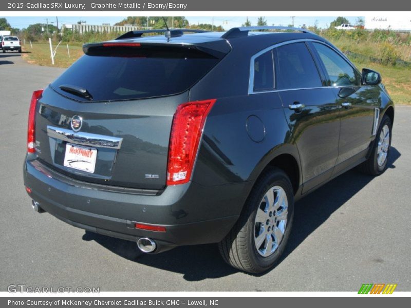 Graphite Metallic / Ebony/Ebony 2015 Cadillac SRX Luxury