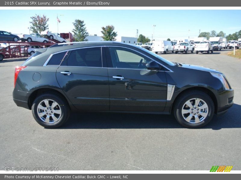 Graphite Metallic / Ebony/Ebony 2015 Cadillac SRX Luxury
