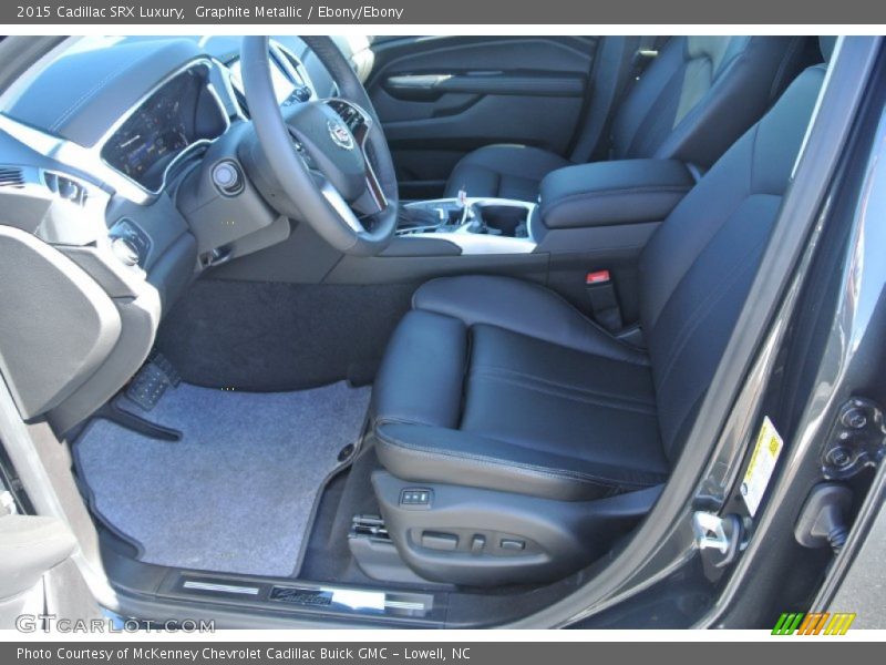 Graphite Metallic / Ebony/Ebony 2015 Cadillac SRX Luxury