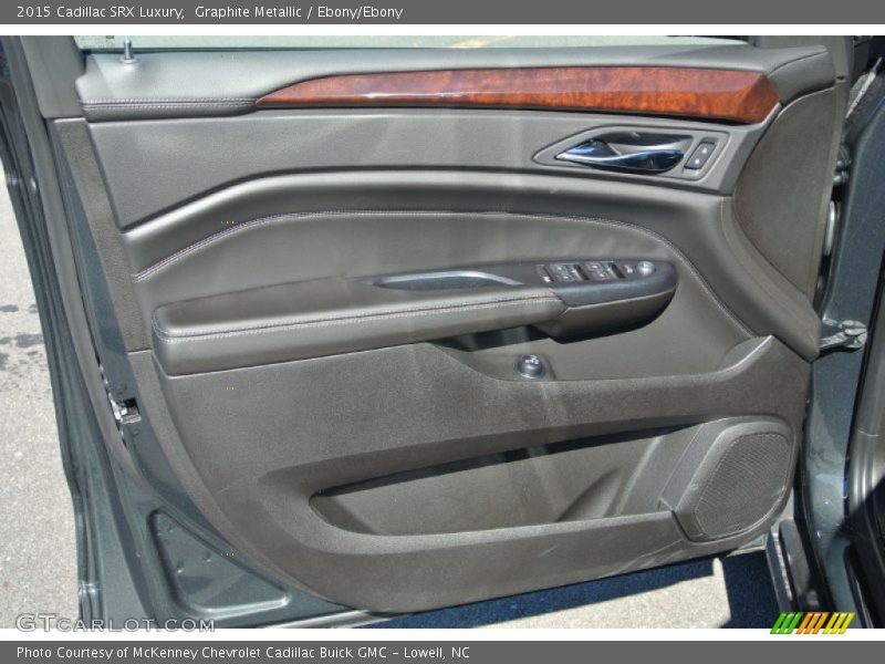 Graphite Metallic / Ebony/Ebony 2015 Cadillac SRX Luxury
