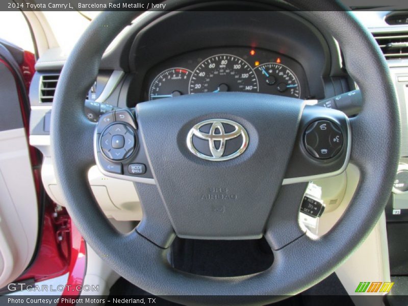 Barcelona Red Metallic / Ivory 2014 Toyota Camry L