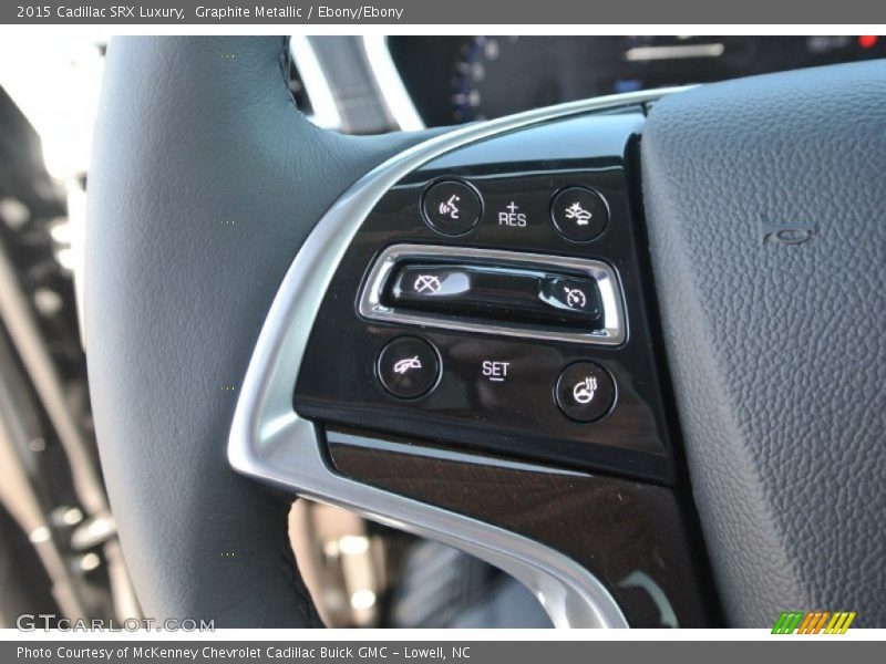 Graphite Metallic / Ebony/Ebony 2015 Cadillac SRX Luxury