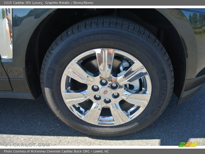 Graphite Metallic / Ebony/Ebony 2015 Cadillac SRX Luxury