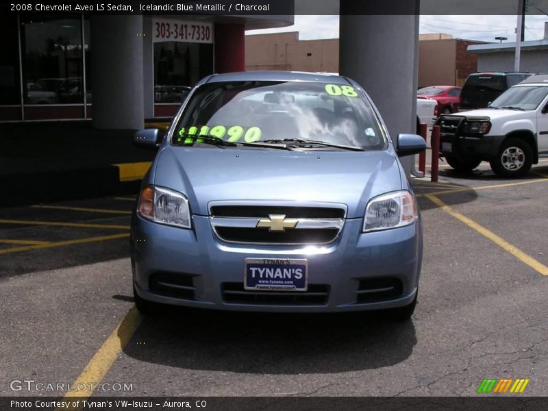 Icelandic Blue Metallic / Charcoal 2008 Chevrolet Aveo LS Sedan