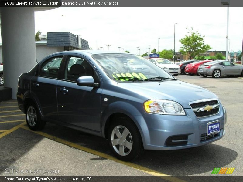Icelandic Blue Metallic / Charcoal 2008 Chevrolet Aveo LS Sedan