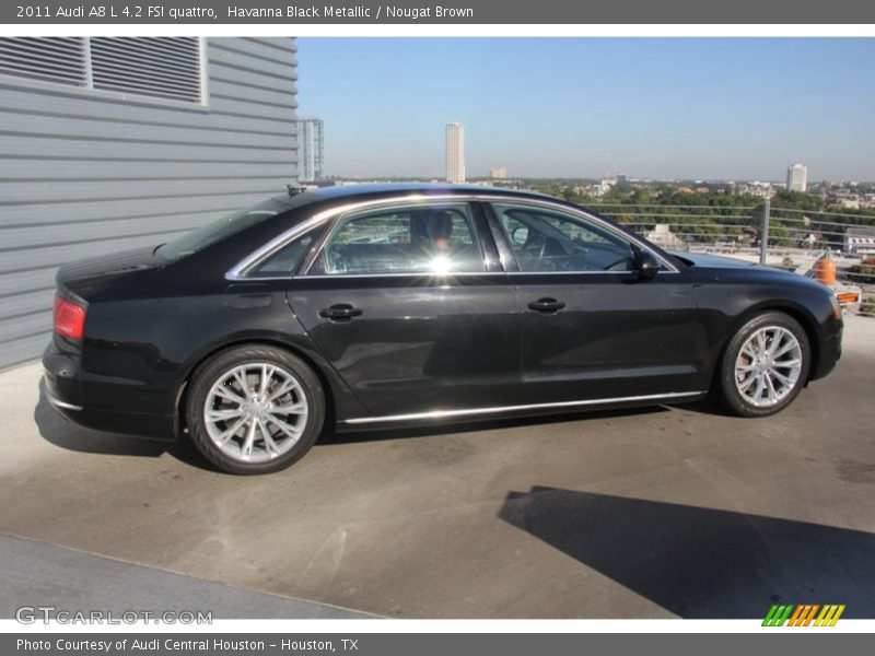 Havanna Black Metallic / Nougat Brown 2011 Audi A8 L 4.2 FSI quattro