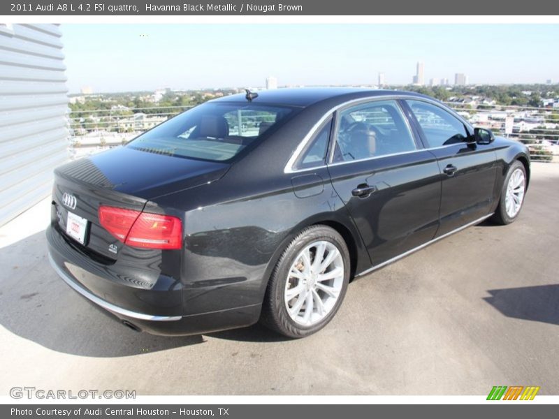 Havanna Black Metallic / Nougat Brown 2011 Audi A8 L 4.2 FSI quattro