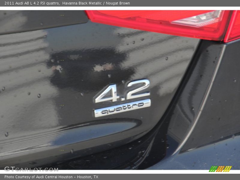 Havanna Black Metallic / Nougat Brown 2011 Audi A8 L 4.2 FSI quattro