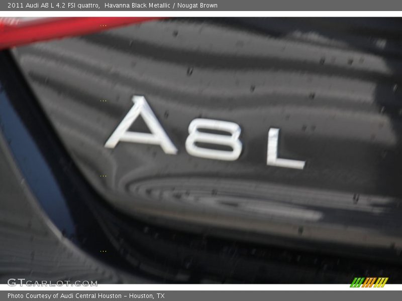 Havanna Black Metallic / Nougat Brown 2011 Audi A8 L 4.2 FSI quattro