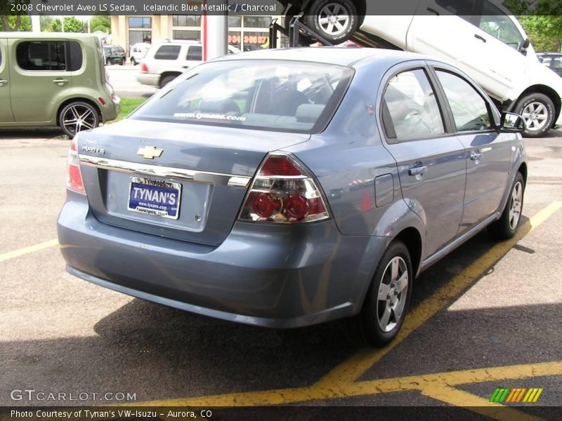 Icelandic Blue Metallic / Charcoal 2008 Chevrolet Aveo LS Sedan