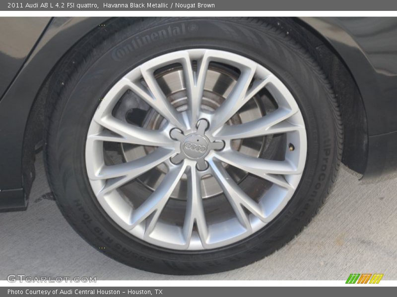 Havanna Black Metallic / Nougat Brown 2011 Audi A8 L 4.2 FSI quattro