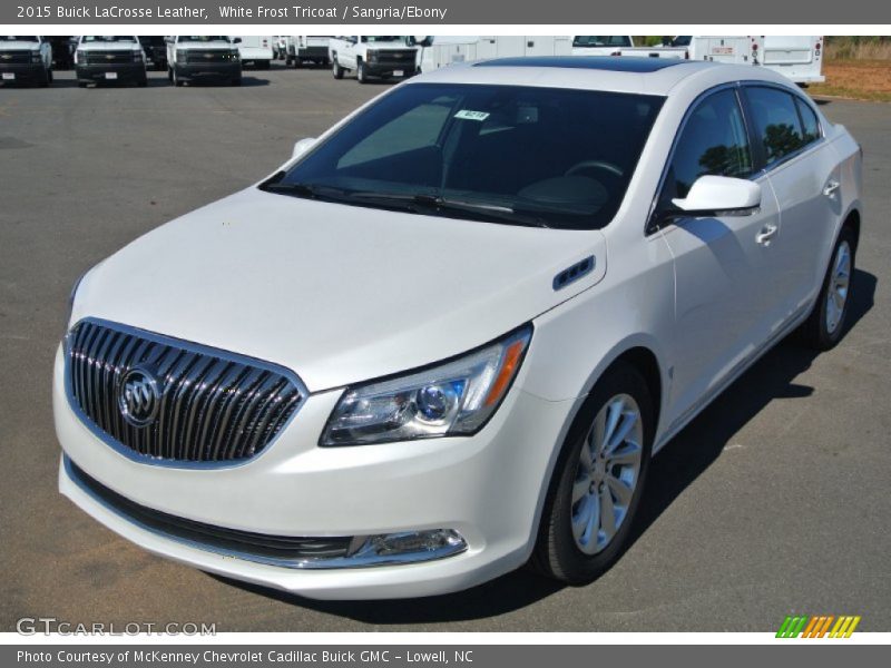 White Frost Tricoat / Sangria/Ebony 2015 Buick LaCrosse Leather