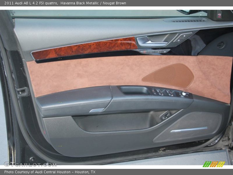 Havanna Black Metallic / Nougat Brown 2011 Audi A8 L 4.2 FSI quattro