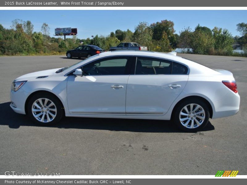 White Frost Tricoat / Sangria/Ebony 2015 Buick LaCrosse Leather