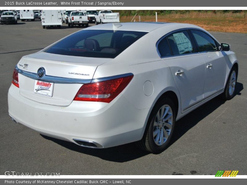 White Frost Tricoat / Sangria/Ebony 2015 Buick LaCrosse Leather