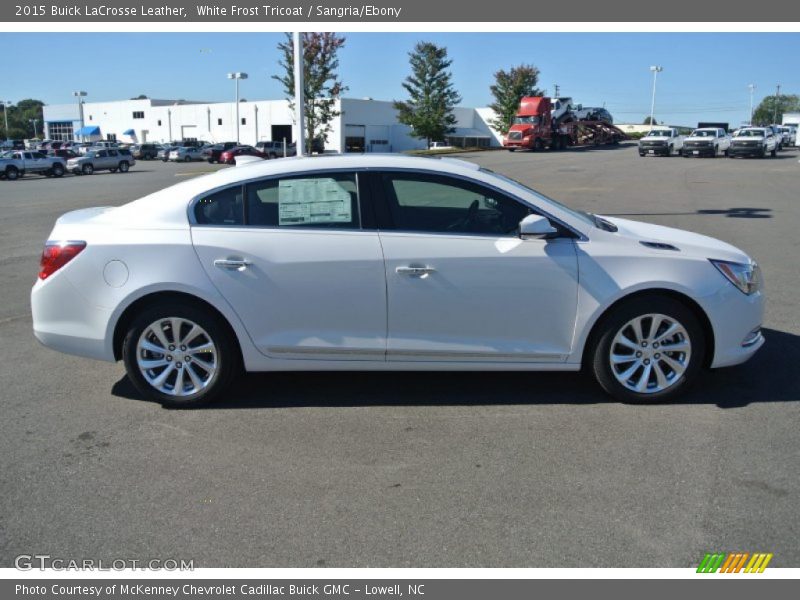 White Frost Tricoat / Sangria/Ebony 2015 Buick LaCrosse Leather