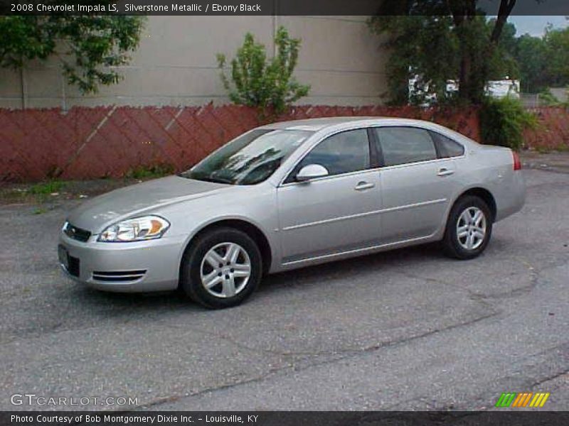Silverstone Metallic / Ebony Black 2008 Chevrolet Impala LS