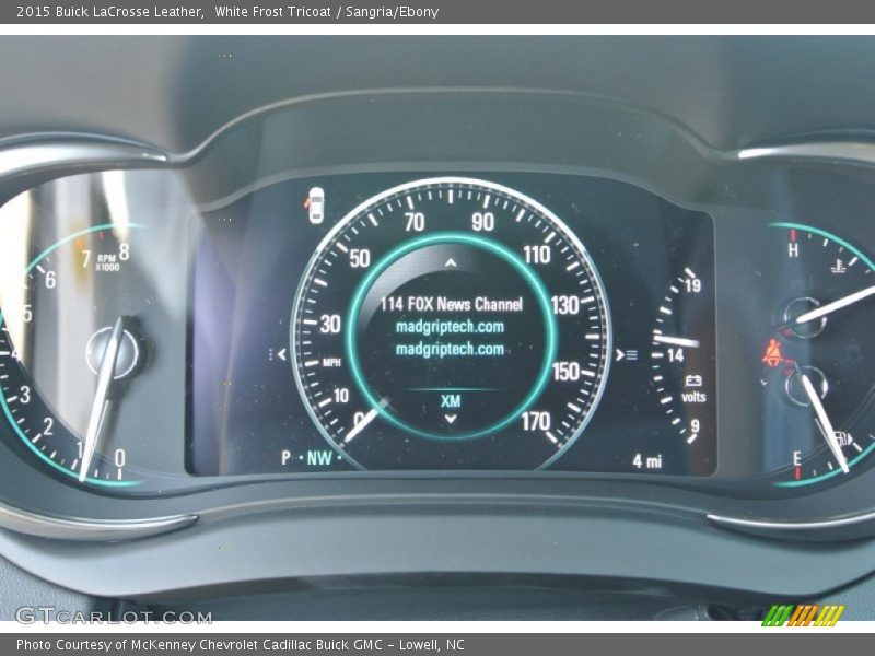 White Frost Tricoat / Sangria/Ebony 2015 Buick LaCrosse Leather