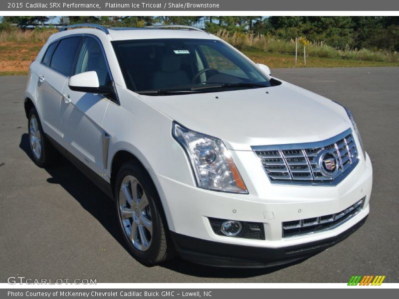 Platinum Ice Tricoat / Shale/Brownstone 2015 Cadillac SRX Performance