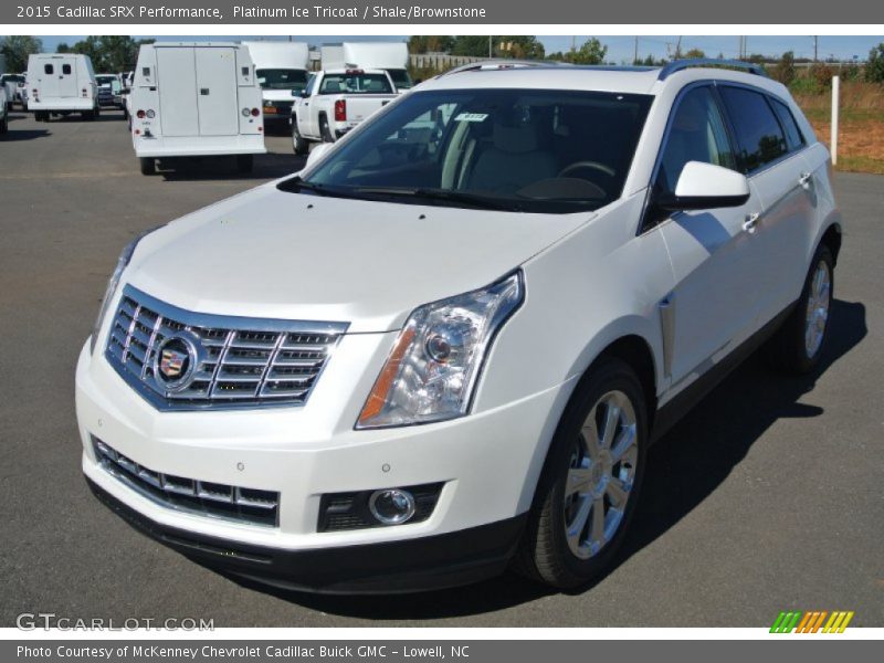 Platinum Ice Tricoat / Shale/Brownstone 2015 Cadillac SRX Performance