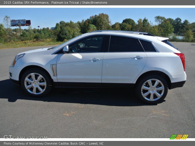 Platinum Ice Tricoat / Shale/Brownstone 2015 Cadillac SRX Performance