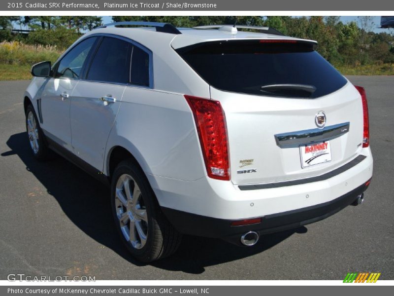 Platinum Ice Tricoat / Shale/Brownstone 2015 Cadillac SRX Performance