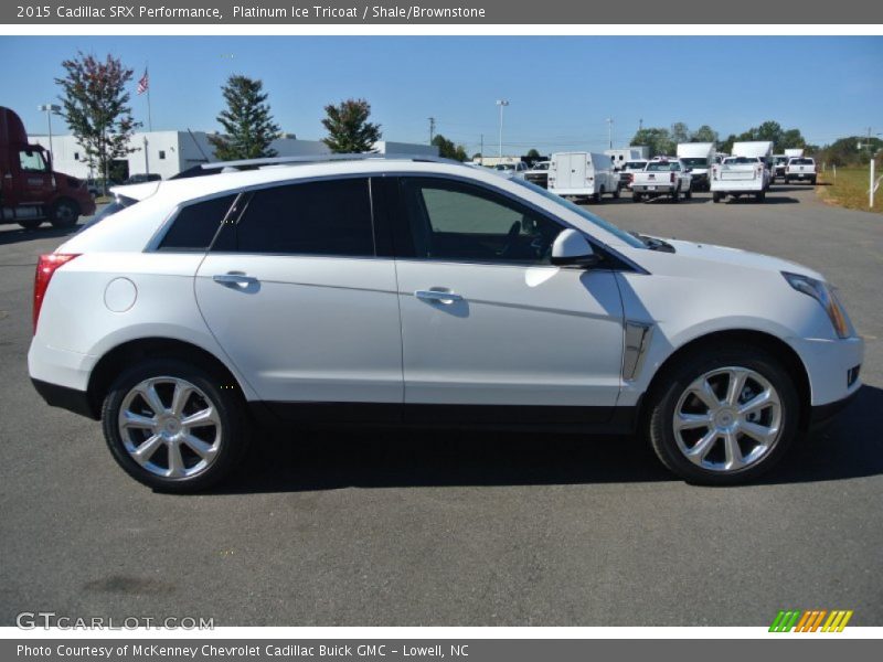 Platinum Ice Tricoat / Shale/Brownstone 2015 Cadillac SRX Performance