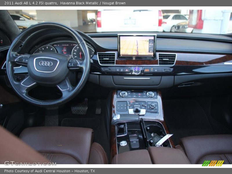 Havanna Black Metallic / Nougat Brown 2011 Audi A8 L 4.2 FSI quattro