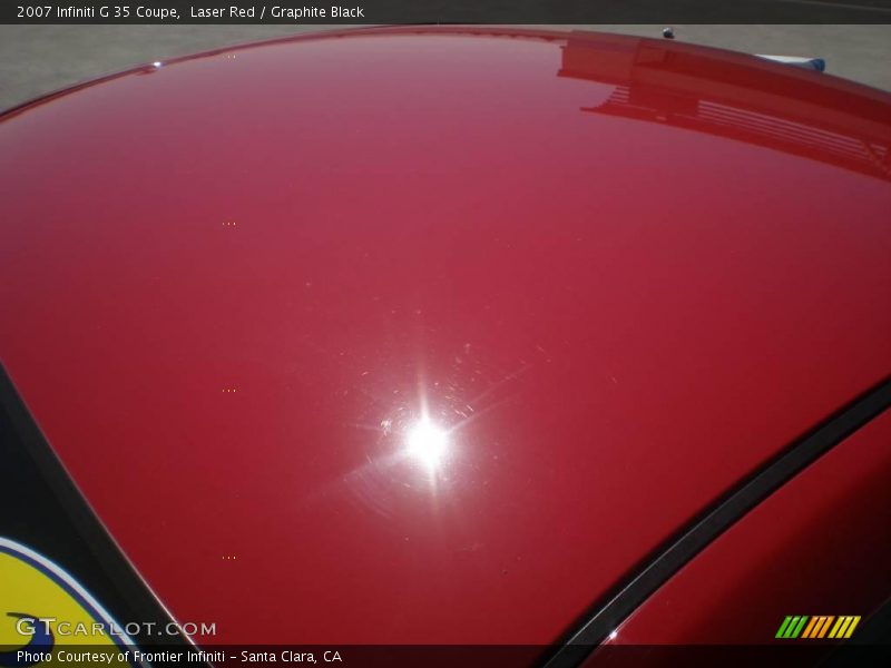Laser Red / Graphite Black 2007 Infiniti G 35 Coupe