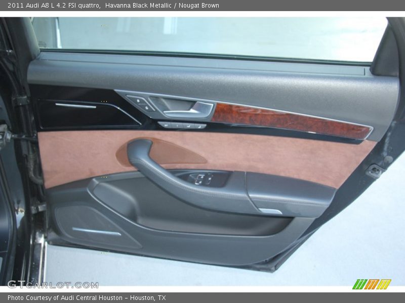 Havanna Black Metallic / Nougat Brown 2011 Audi A8 L 4.2 FSI quattro