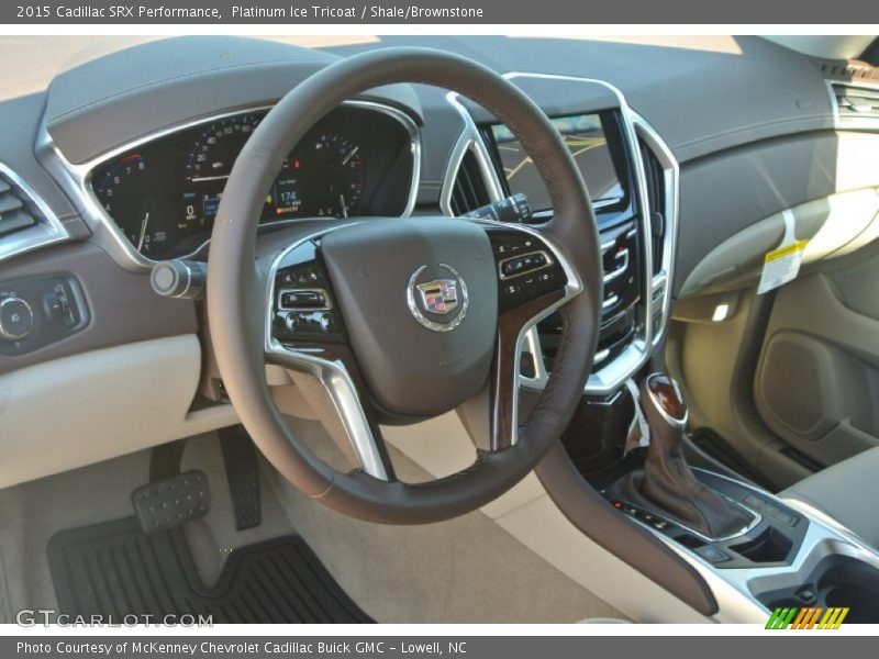 Platinum Ice Tricoat / Shale/Brownstone 2015 Cadillac SRX Performance