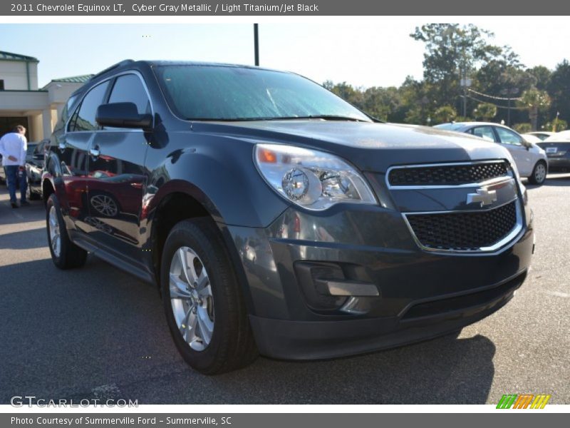 Cyber Gray Metallic / Light Titanium/Jet Black 2011 Chevrolet Equinox LT